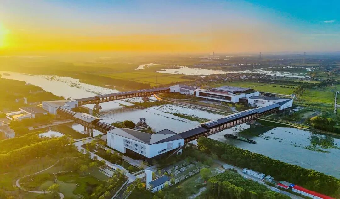 方厅水院新看点！荟萃长三角41城地标和美景的廊桥地刻已亮相